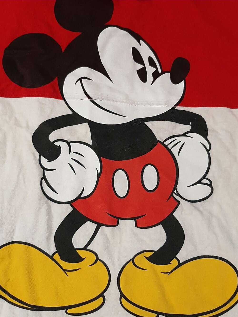 vintage Disney Mickey Mouse Spirit Jersey adult large red gold graphic spellout - Picture 4 of 10